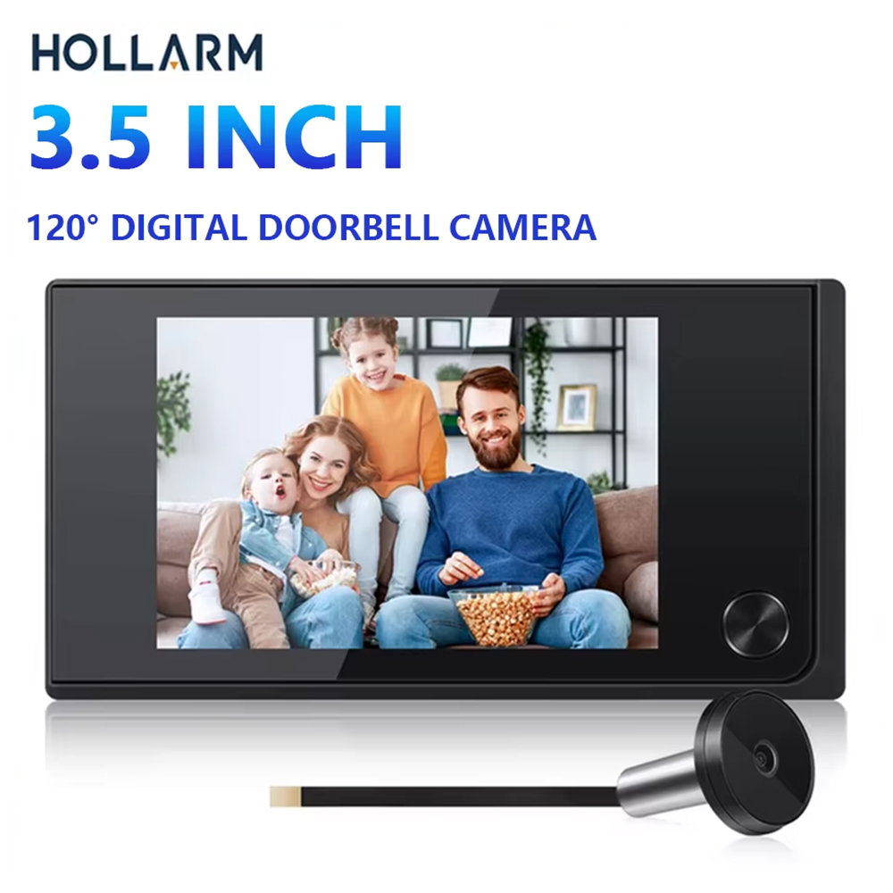 Smart Home Outdoor Camera - Hollarm-cámara con timbre inalámbrico de 3,5