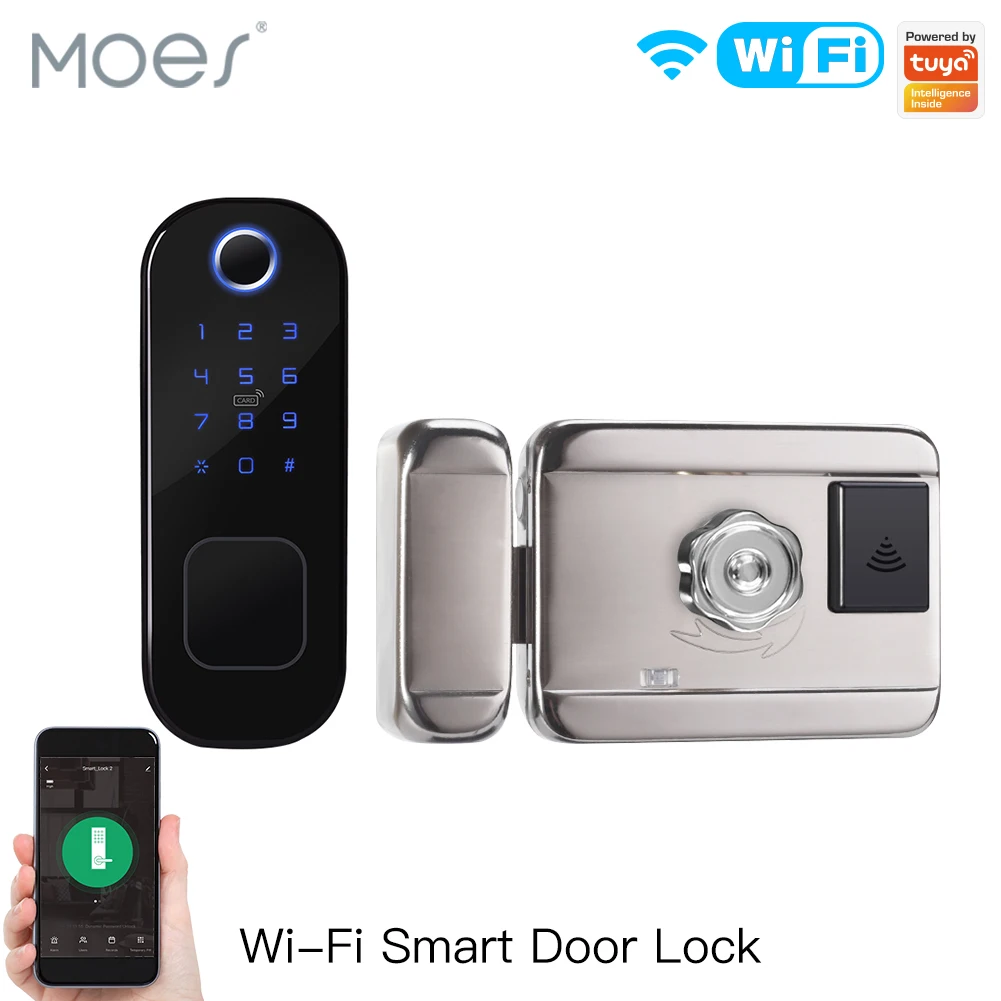 Smart Home Moes - MOES-cerradura inteligente con huella dactilar para