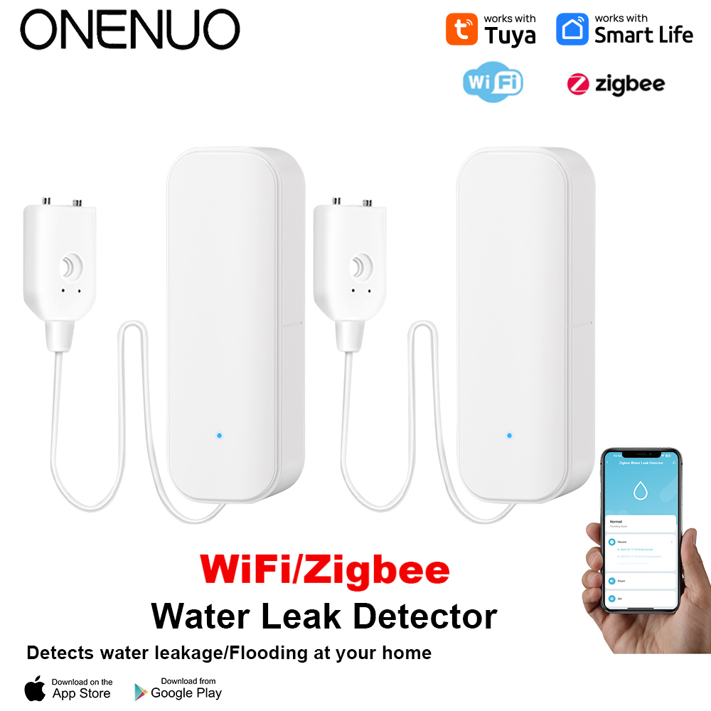 Smart Home Security System - Sensor de agua WiFi/Zigbee, alarma de