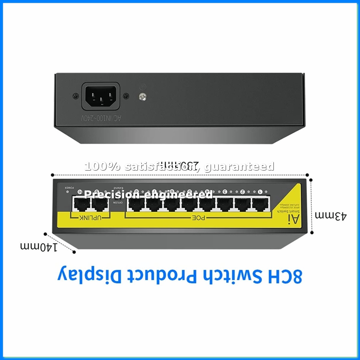 Security Ip Camera - Conmutador POE de 48V y 8