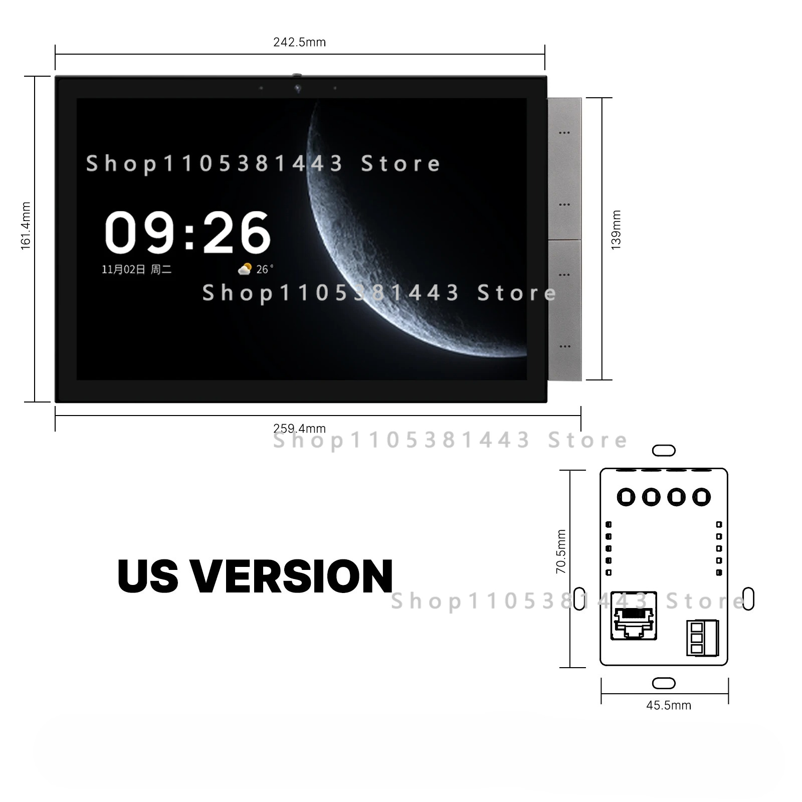 Smart Home Moes - Panel de Control Inteligente Moes Tuya