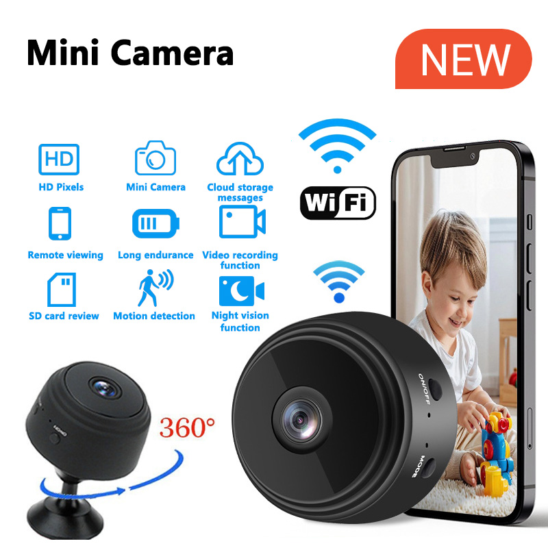 Security Ip Camera - Mini cámara WiFi HD de 1080P,
