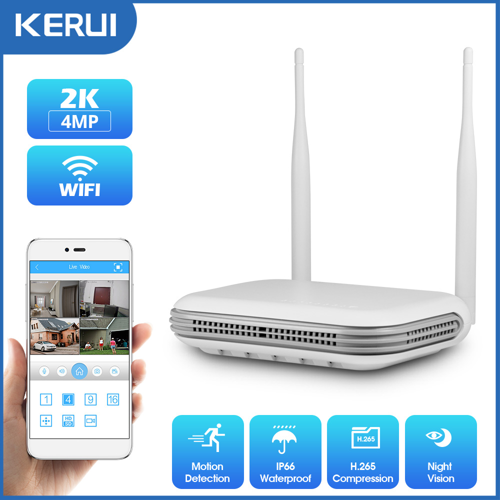 Smart Home Outdoor Camera - KERUI 2K 4MP cámara IP de