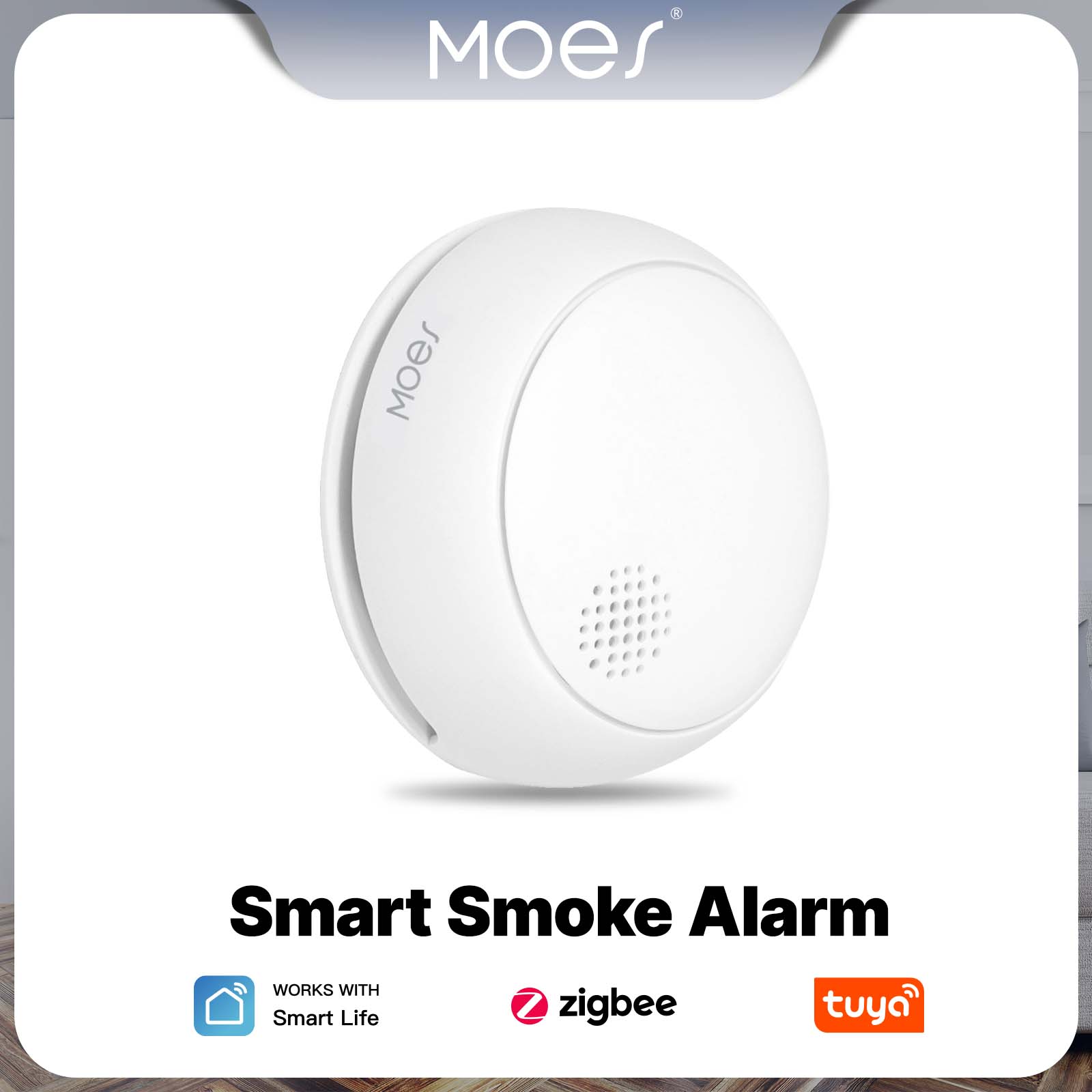 Smart Home Moes - MOES ZigBee-Detector de alarma de humo