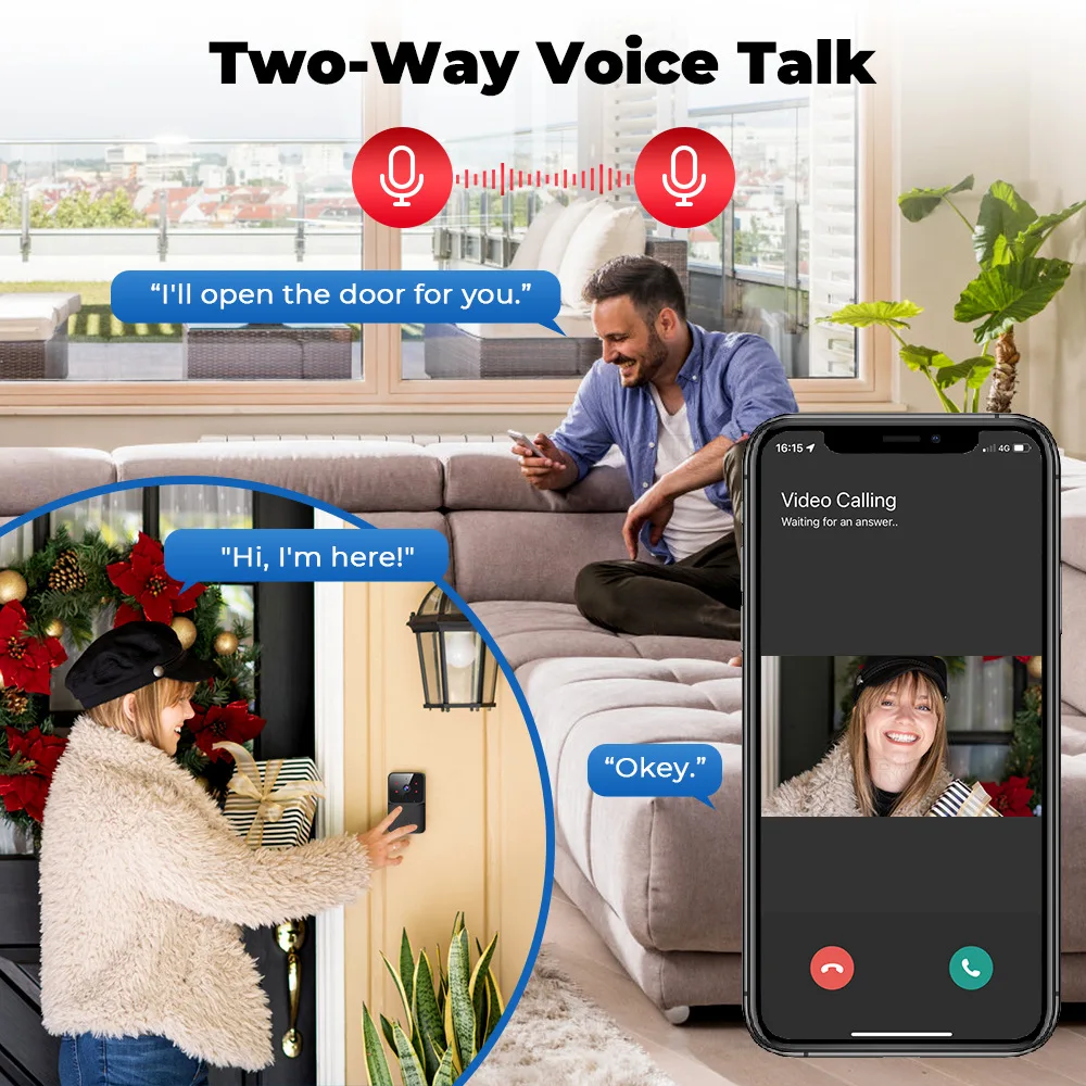 Videoportero WiFi 2026 1080P T - Smart Home Outdoor Camera reseña y precio