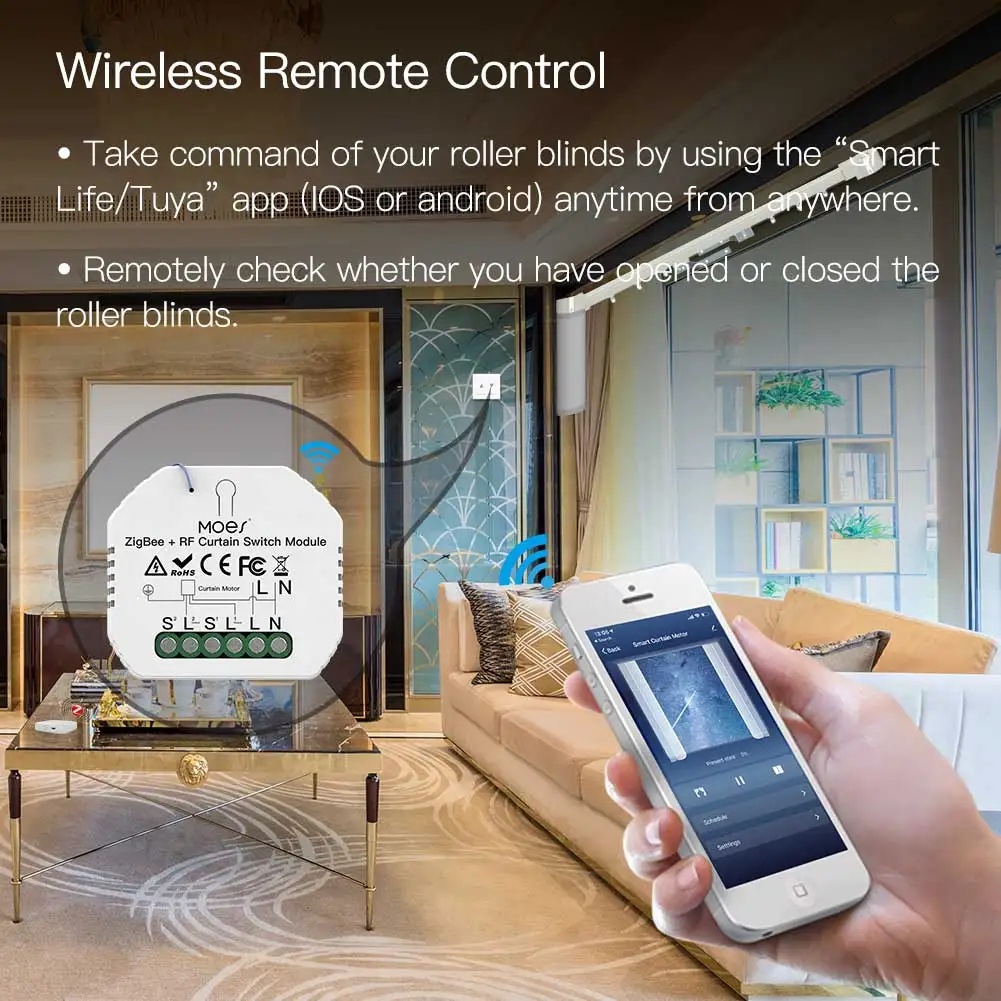 Módulo de Interruptor de Corti - Smart Home Moes reseña y precio