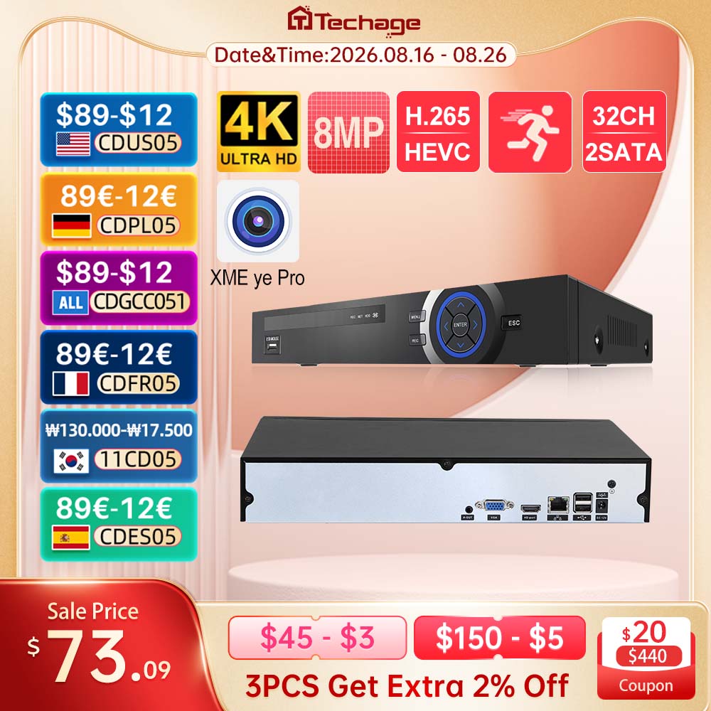 Grabador de Red NVR Techage UH - Security Ip Camera reseña y precio