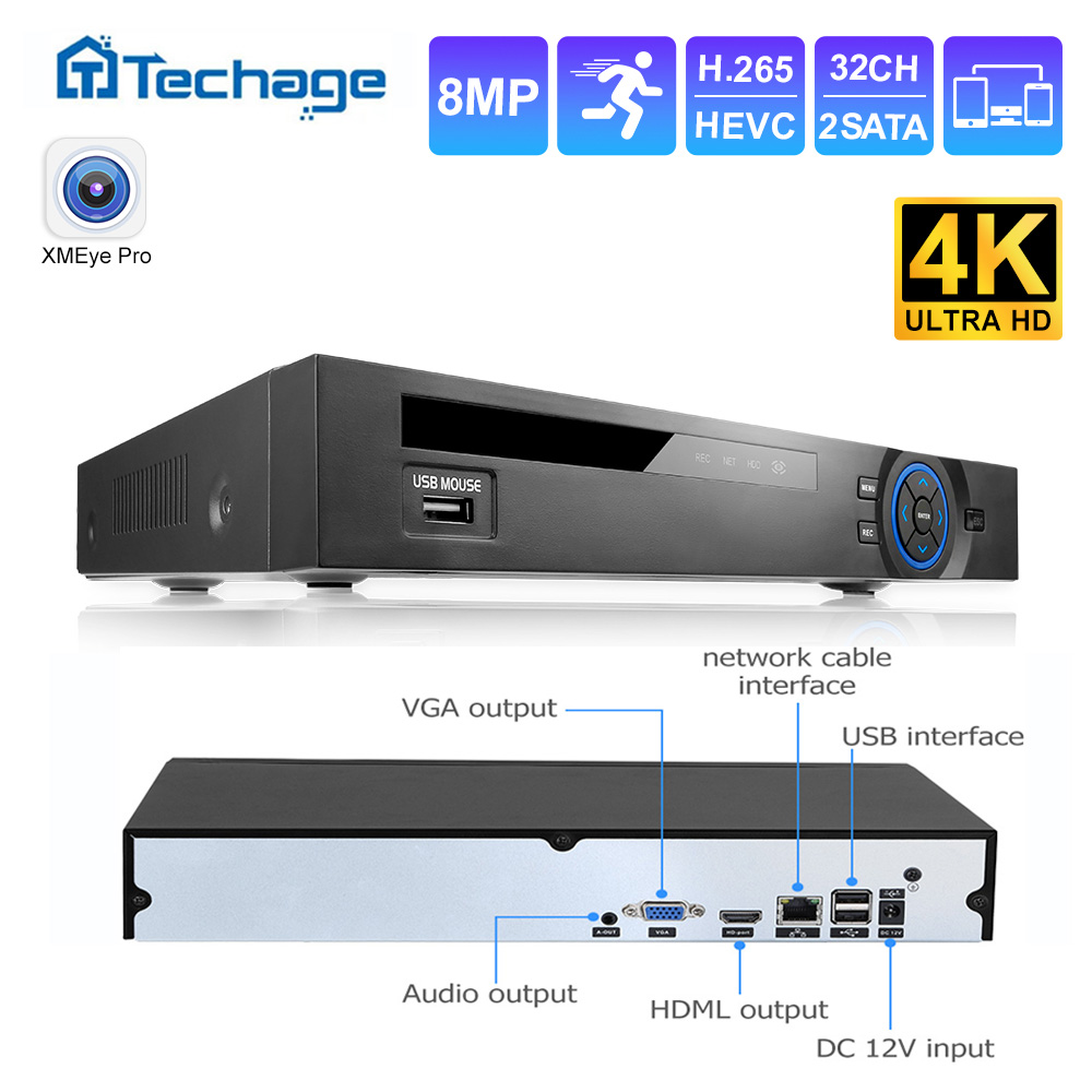 Grabador de Red NVR Techage UH - Security Ip Camera reseña y precio