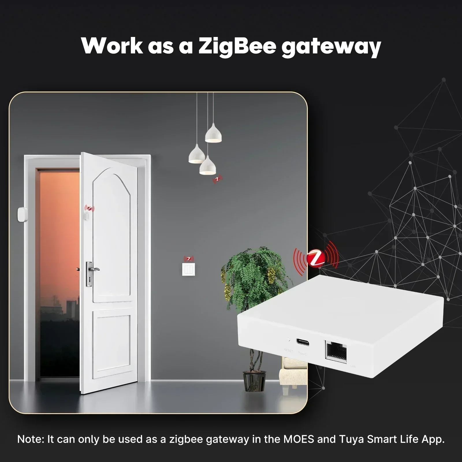 MOES Tuya Zigbee Matter Thread - Smart Home Hub Ikea reseña y precio
