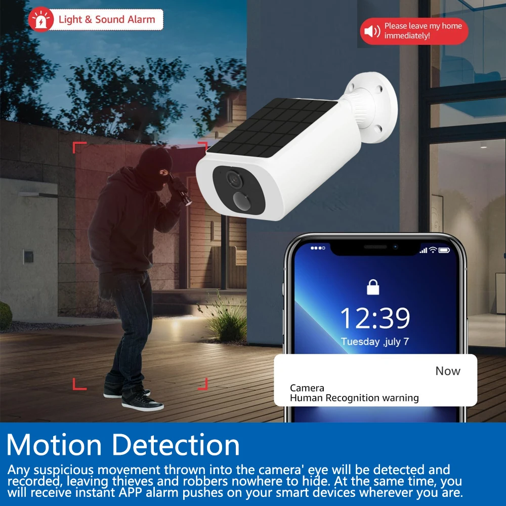 Cámara Solar Inalámbrica con B - Smart Home Outdoor Camera reseña y precio