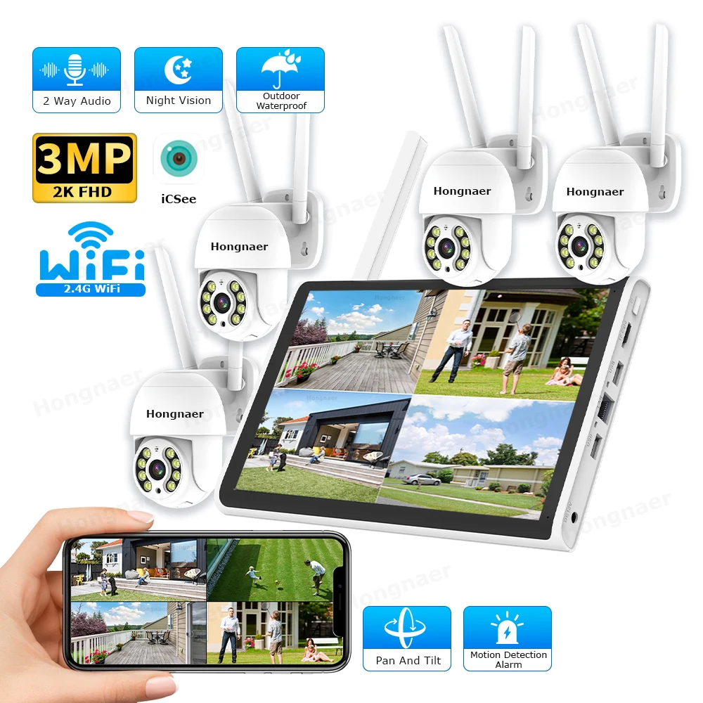 Kit de CCTV Hongnaer 2026, 3MP - Security Ip Camera reseña y precio
