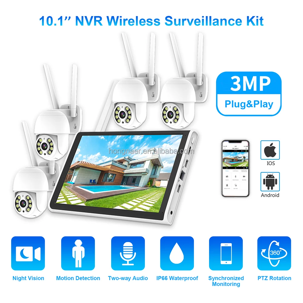 Kit de CCTV Hongnaer 2026, 3MP - Security Ip Camera reseña y precio