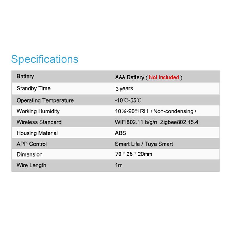 Sensor de Nivel de Agua Zigbee - Smart Home Security System reseña y precio