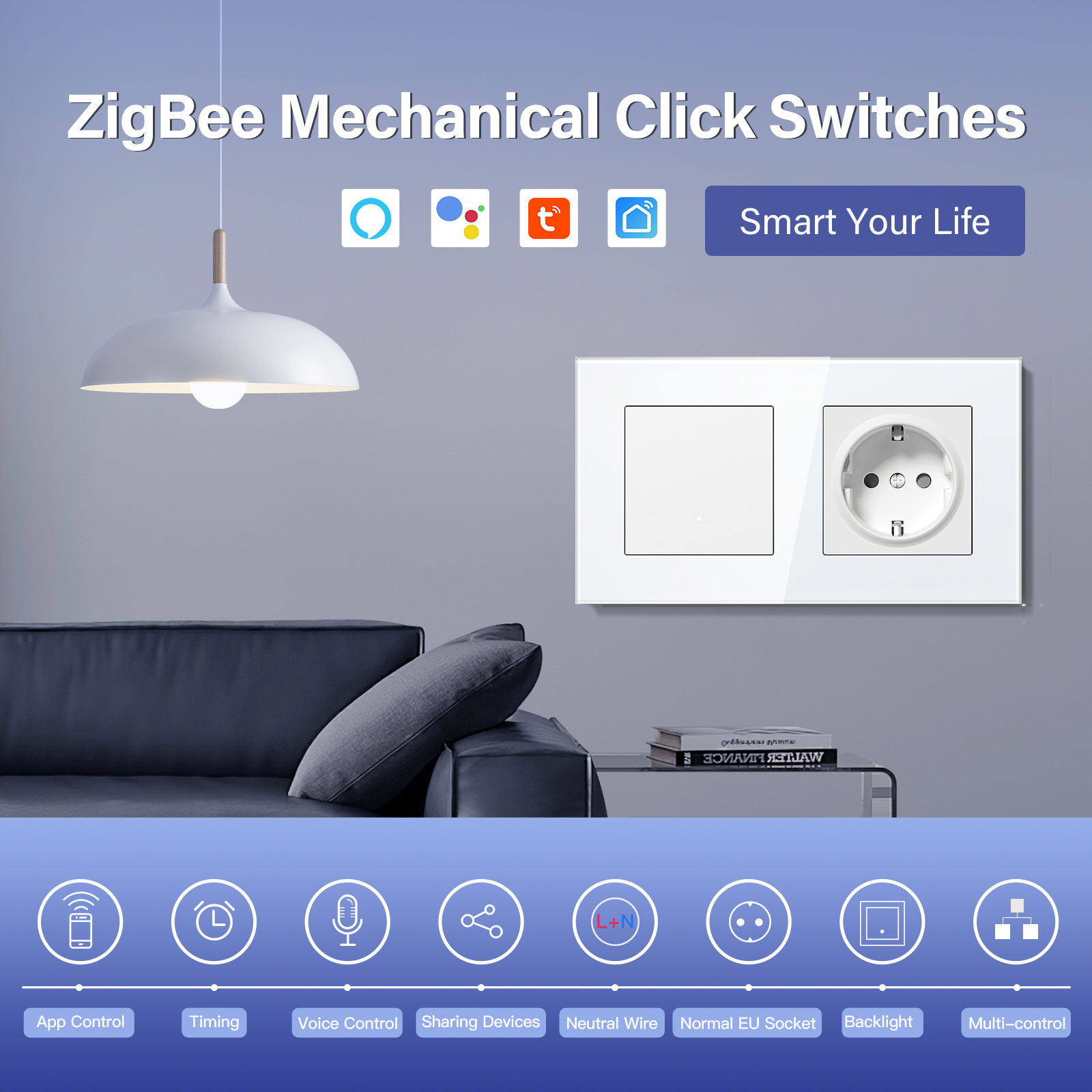 Interruptores ZigBee BSEED, In - Smart Home Yellow reseña y precio