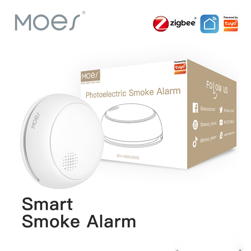 MOES ZigBee-Detector de humo i - Smart Home Moes reseña y precio