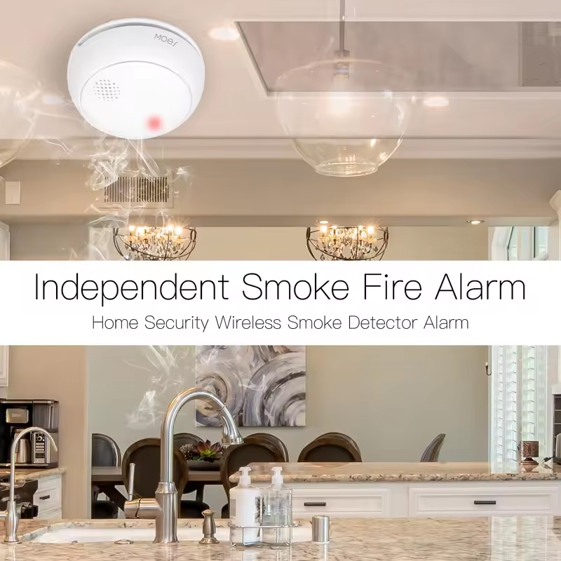 MOES ZigBee-Detector de humo i - Smart Home Moes reseña y precio