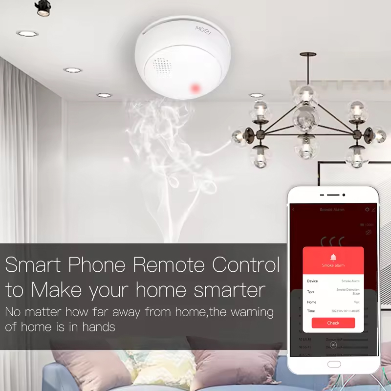 MOES ZigBee-Detector de humo i - Smart Home Moes reseña y precio