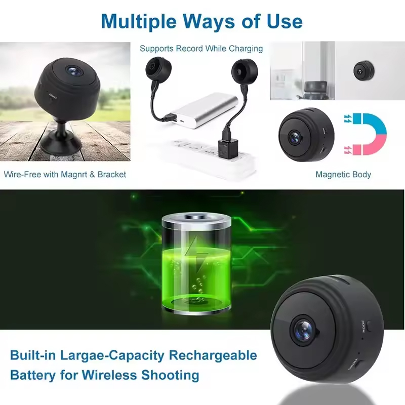 Mini cámara WiFi HD de 1080P,  - Security Ip Camera reseña y precio