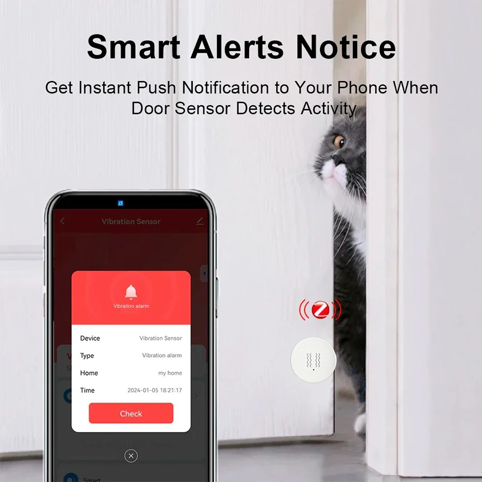 Sensor Inteligente de Vibració - Smart Home Security System reseña y precio