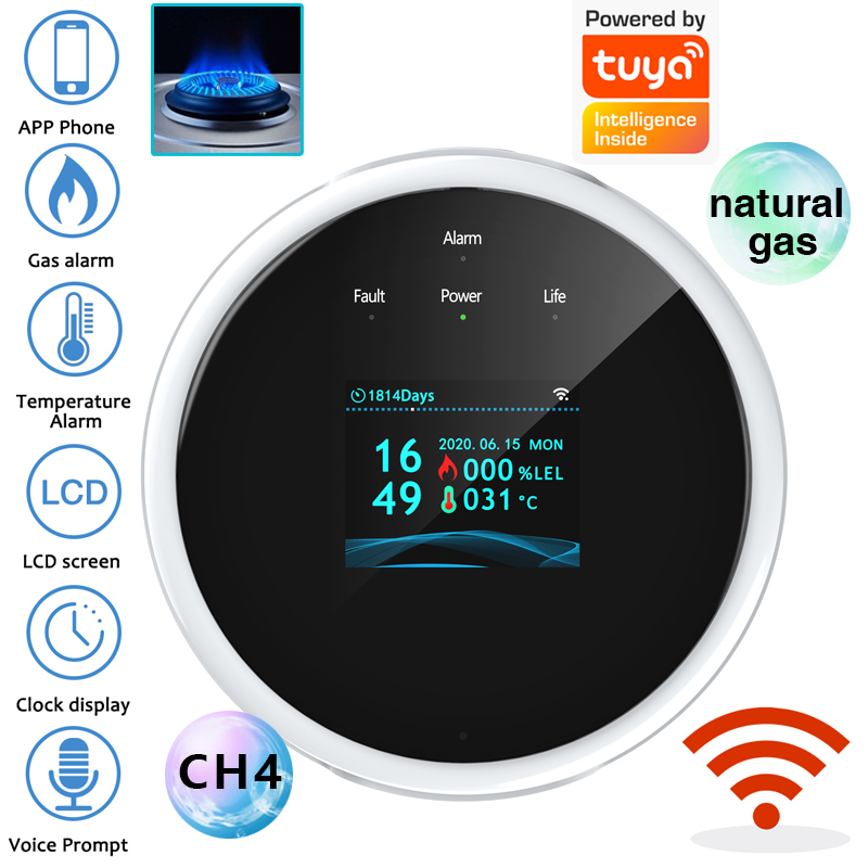 Sensor de alarma de gas WiFi 2 - Smart Home Security System reseña y precio