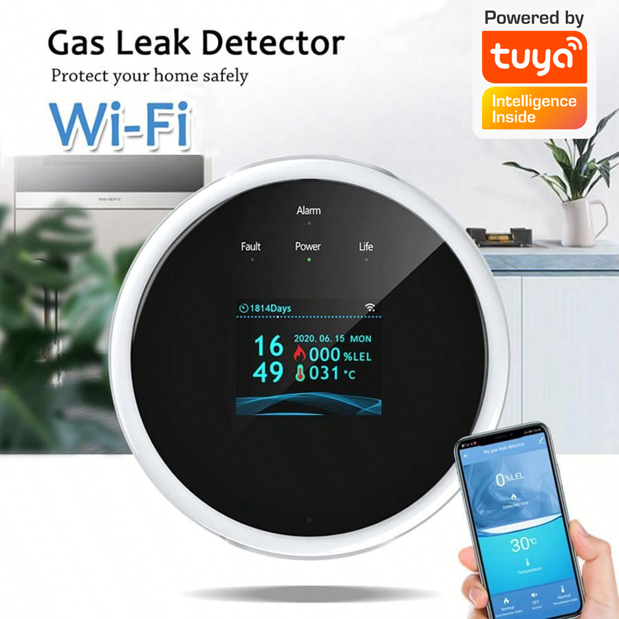 Sensor de alarma de gas WiFi 2 - Smart Home Security System reseña y precio