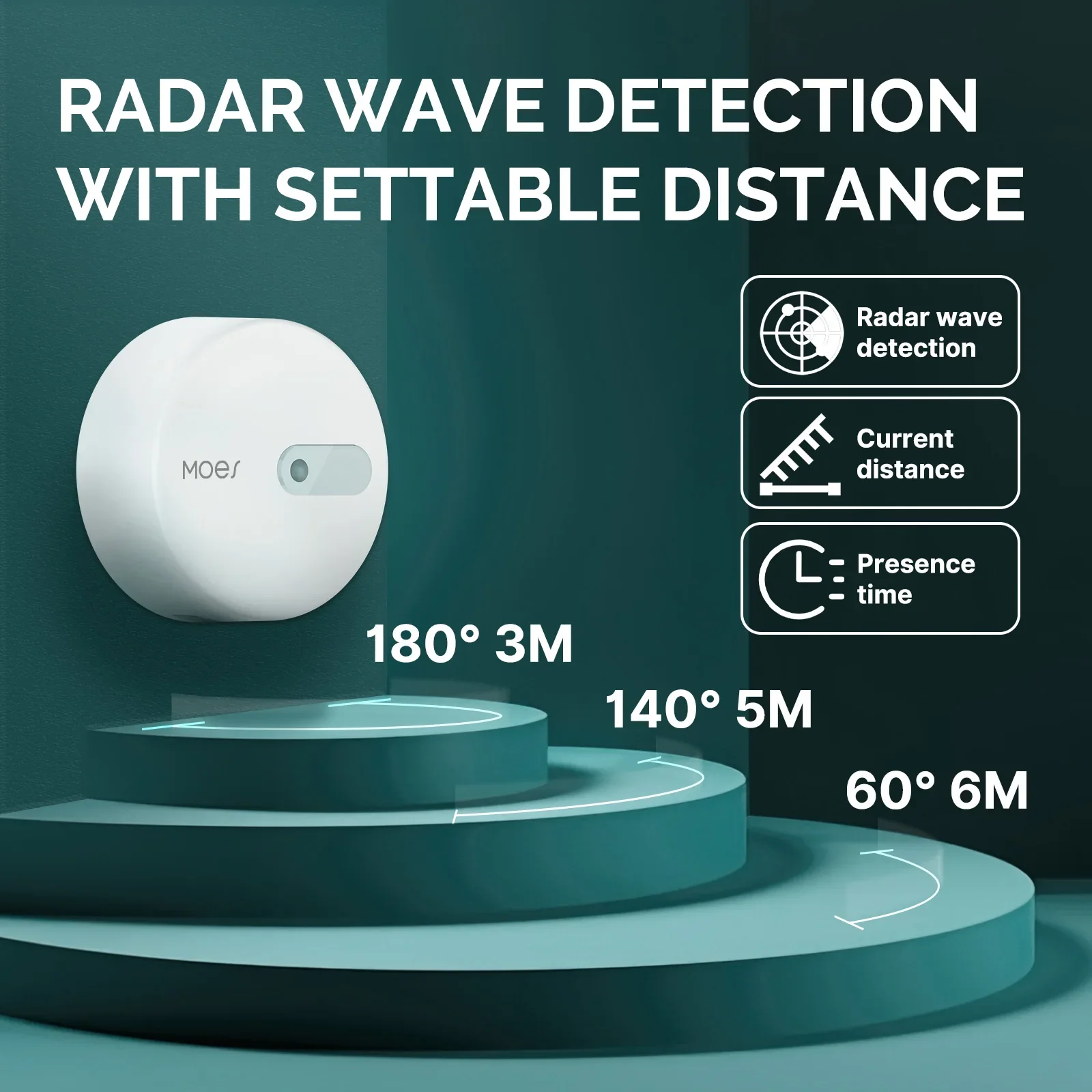 MOES ZigBee-Sensor de presenci - Smart Home Moes reseña y precio