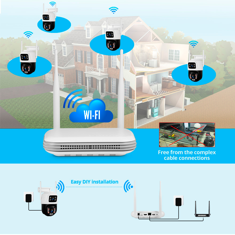 KERUI 2K 4MP cámara IP de segu - Smart Home Outdoor Camera reseña y precio